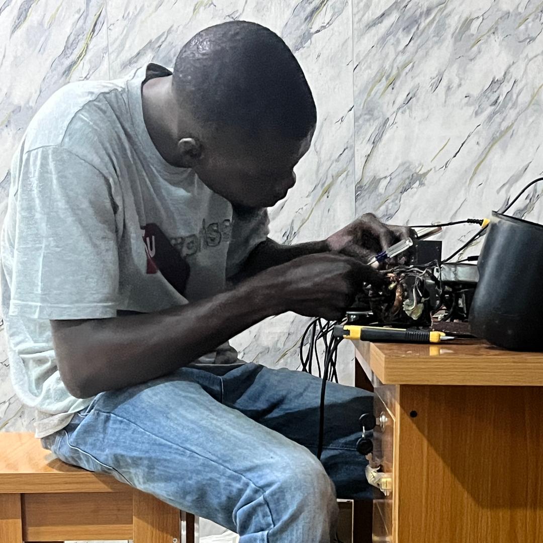Isaiah Odebode at work
