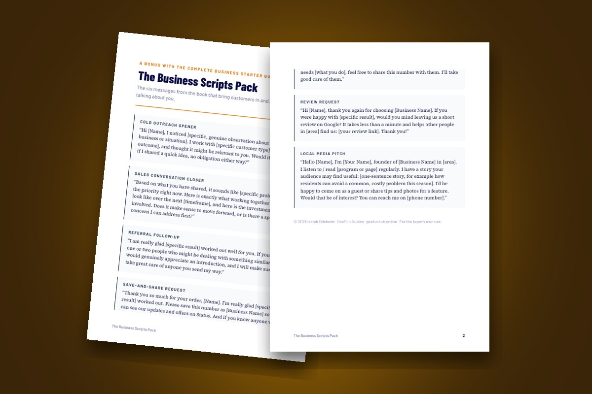 The Business Scripts Pack